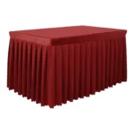 Center Table Cover Velvet Maroon (1.6"x3')