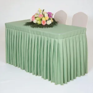 Center Table Cover Velvet  Pista-Geen (1.6"x3')