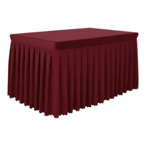 Center Table Cover Velvet Burgandy (1.6"x3')