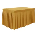 Center Table Cover Velvet Golden (1.6"x3')