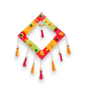 Rangoli Square Hanging Latkan for haldi-mehadi & room decoration