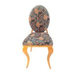 Chair for Event & Wedding function, Banquet Hall, Marriage Hall & Other Commercial Use in Golden Polish with Printed Seat (Model-1210)