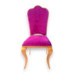 Chair for Event & Wedding function, Banquet Hall, Marriage Hall & other Commercial Use in Golden Polish with Rani Velvet (Model-1203)