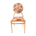 Chair for Tent & Wedding function, Banquet Hall, Marriage Hall & Other Commercial Use in Golden Polish with knitting Seat (Model-1201)