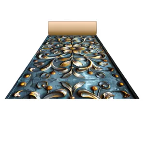 Non Woven Digital 3D & 5D Wedding Carpets, Marriage Hall, Events, Exhibitions,Functions and other commercial use  (Model-2402) Size-5 Feet & 10 Feet, Length-45MTR