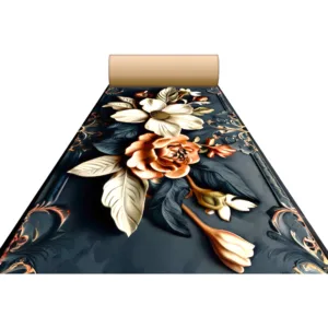 Non Woven Digital 3D & 5D Wedding Carpets, Marriage Hall, Events, Exhibitions,Functions and other commercial use  (Model-2408) Size-5 Feet & 10 Feet, Length-45MTR