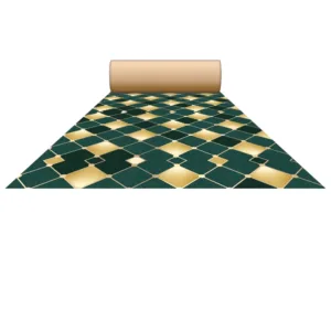 Non Woven Digital 3D & 5D Wedding Carpets, Marriage Hall, Events, Exhibitions, & other Commercial use  (Design-2428) Size-5 Feet & 10 Feet, Length-45MTR