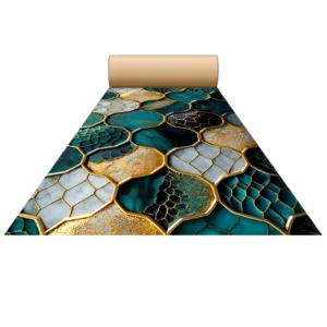 Non Woven Digital 3D & 5D Wedding Carpets, Marriage Hall, Events, Exhibitions, & other Commercial use  (Design-2435) Size-5 Feet & 10 Feet, Length-45MTR