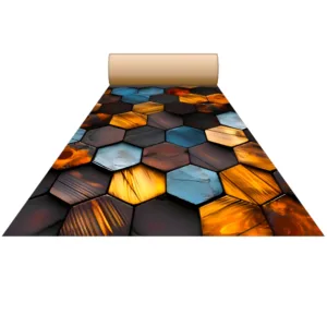 Non Woven Digital 3D & 5D Wedding Carpets, Marriage Hall, Events, Exhibitions, & other Commercial use  (Design-2436) Size-5 Feet & 10 Feet, Length-45MTR