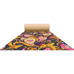 Non Woven Digital 3D & 5D Wedding Carpets, Marriage Hall, Events, Exhibitions,Functions and other commercial use  (Model-2490) Size-5 Feet & 10 Feet, Length-45MTR