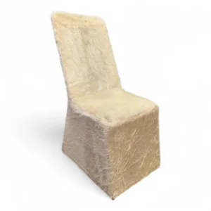 Chair Cover Hi-Back in  Farr Velvet Butter color