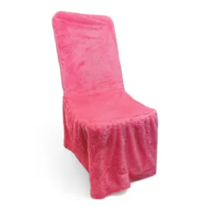 Chair Cover Hi-Back in  Farr Velvet Regular-Pink color