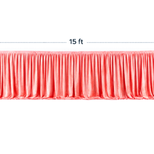 Table Front Cover Velvet (190 GSM) – Sider-15 – Gajari (15ft x 2.5ft) use in Hotels, Banquet, Weddings, Events, Dhaba, Restaurents, etc.