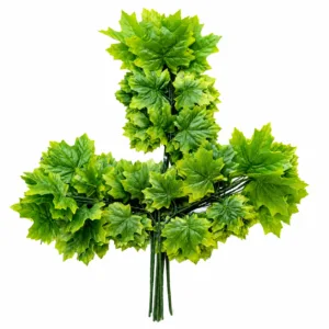 Premium Artificial Orange Maple Leaf | Decoration Leaf Stick for Wedding, Event & Mandap Setup (Copy)