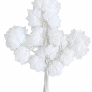 Premium Artificial Orange Maple Leaf | Decoration Leaf Stick for Wedding, Event & Mandap Setup (Copy) (Copy)